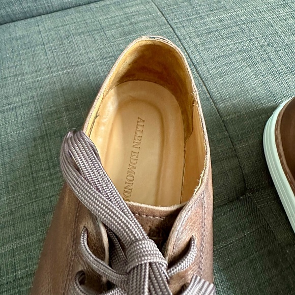 Men's size 14 brown leather Allen Edmonds Paxton sneakers like new - Picture 5 of 5